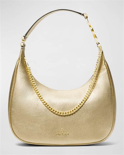 michael kors hobo style gold chain bottom strap|michael kors hobo.